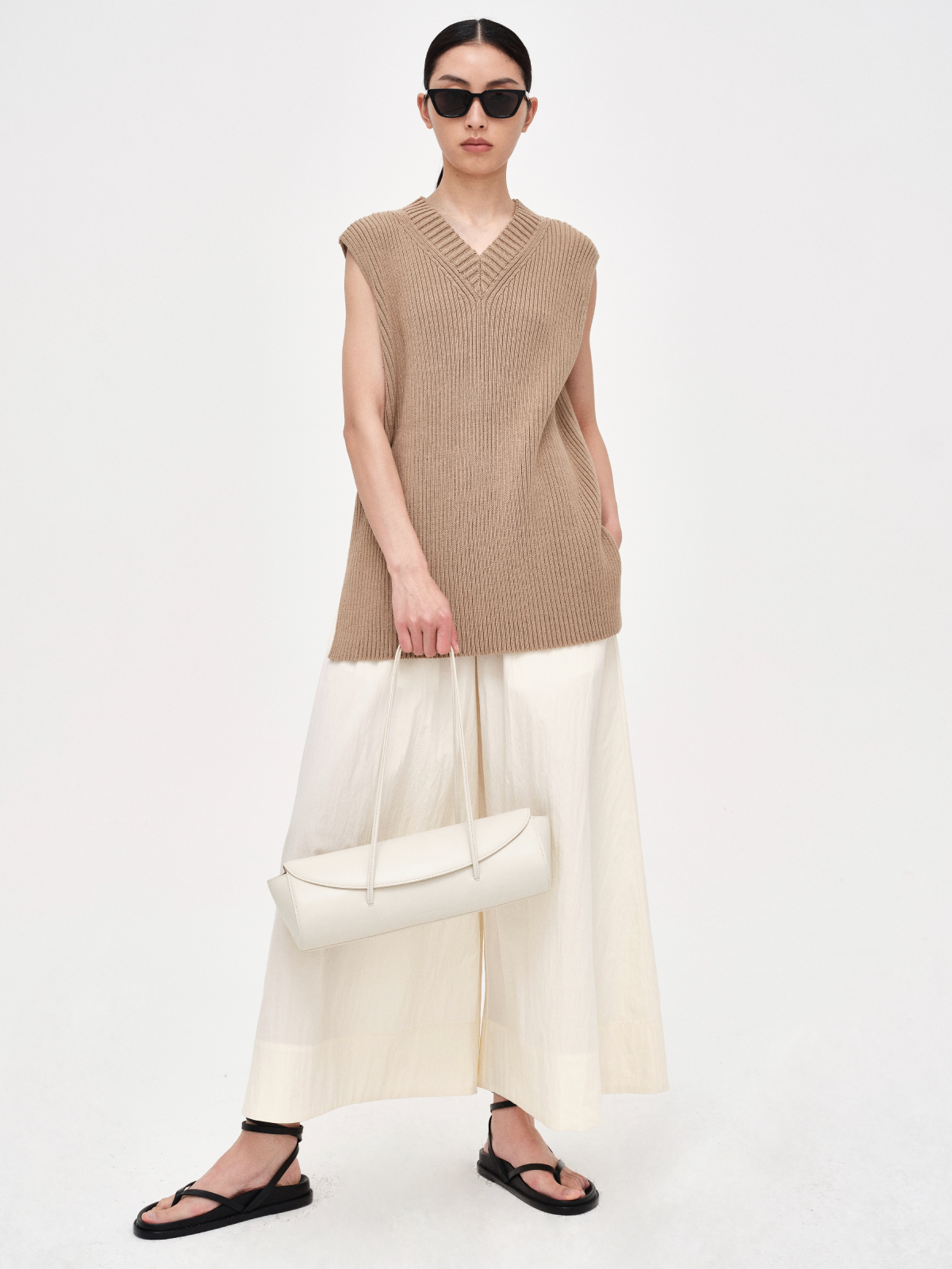 Baguette shoulder bag - White