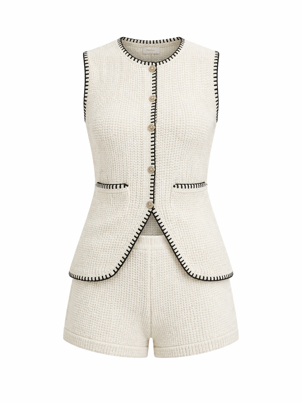 Tammy Knit Vest & Shorts Set