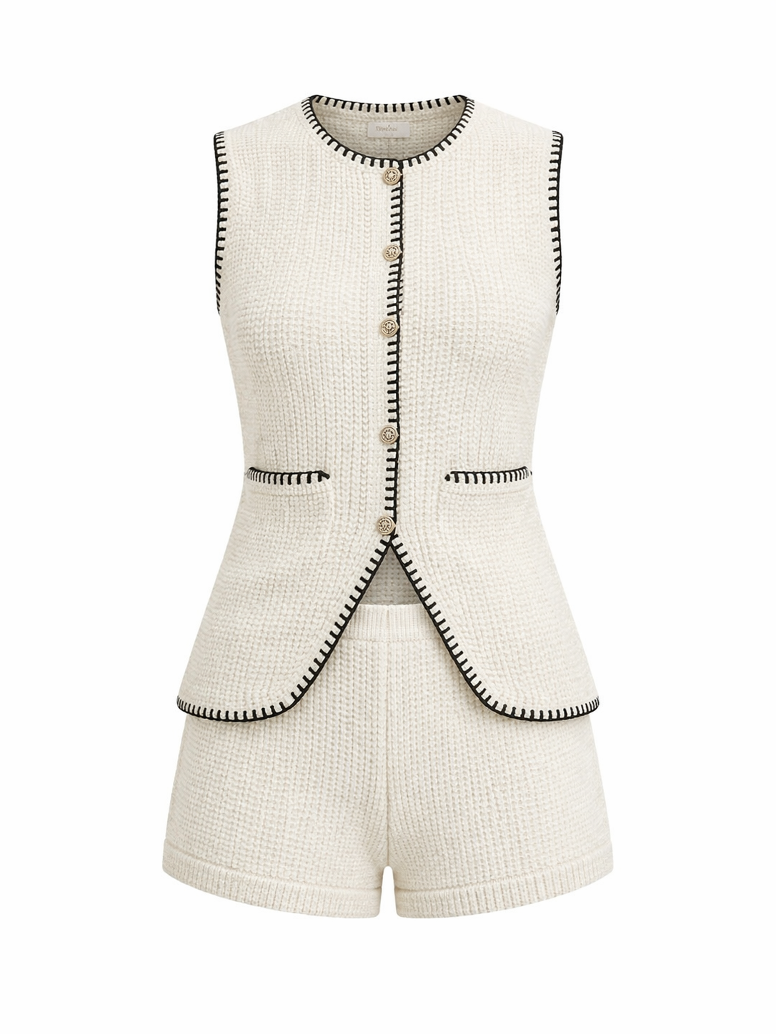 Tammy Knit Vest & Shorts Set
