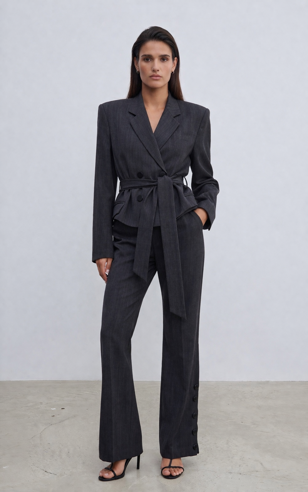 Vita Tailored Belted Blazer