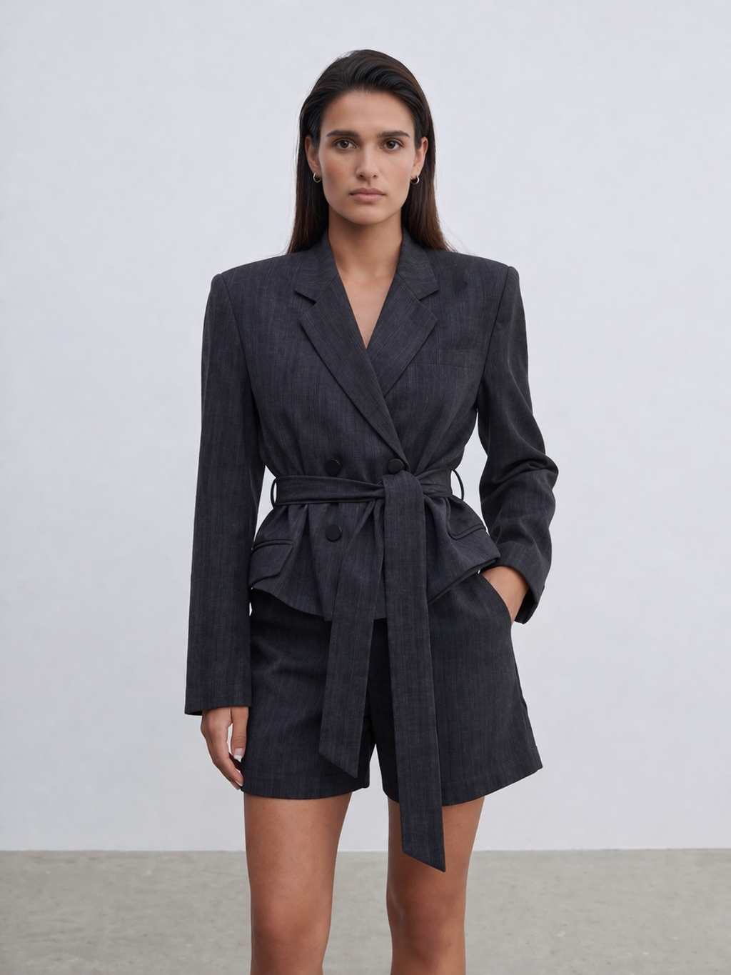 Vita Tailored Belted Blazer