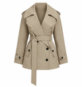 Nada Belted Short Trench Coat
