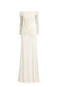Maddy Off-Shoulder Draped Maxi Dress