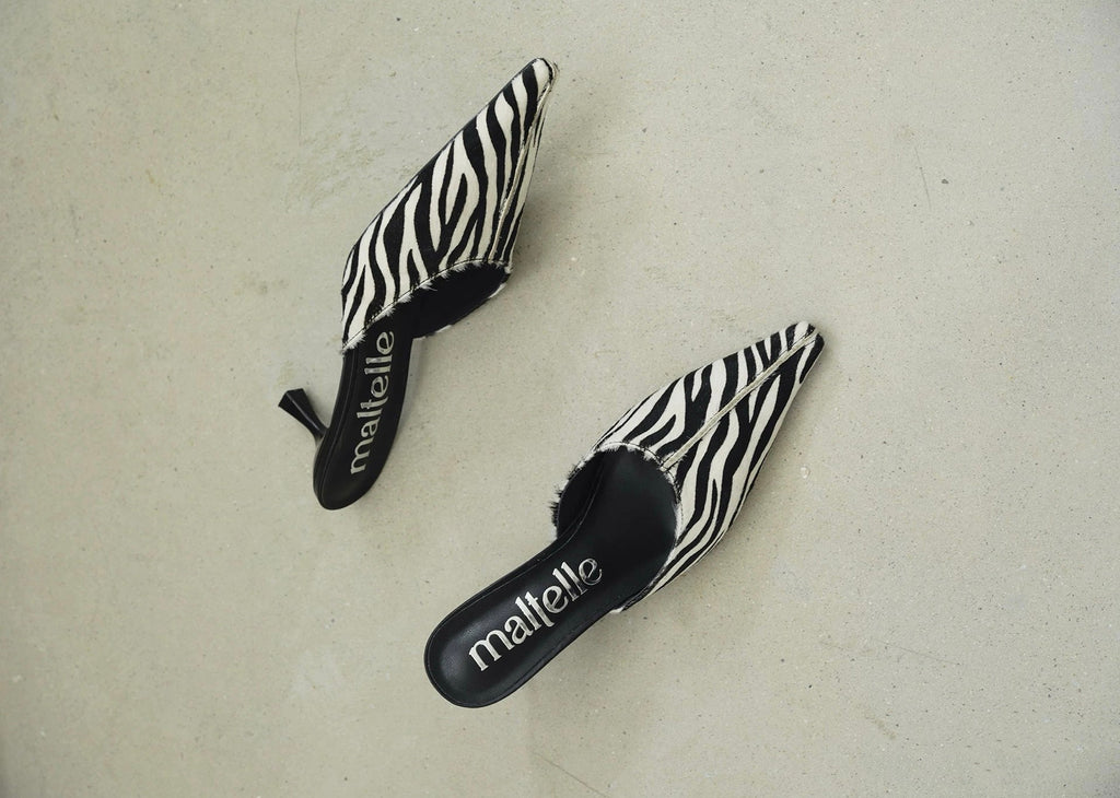 Bianca Mules in Hair Calf