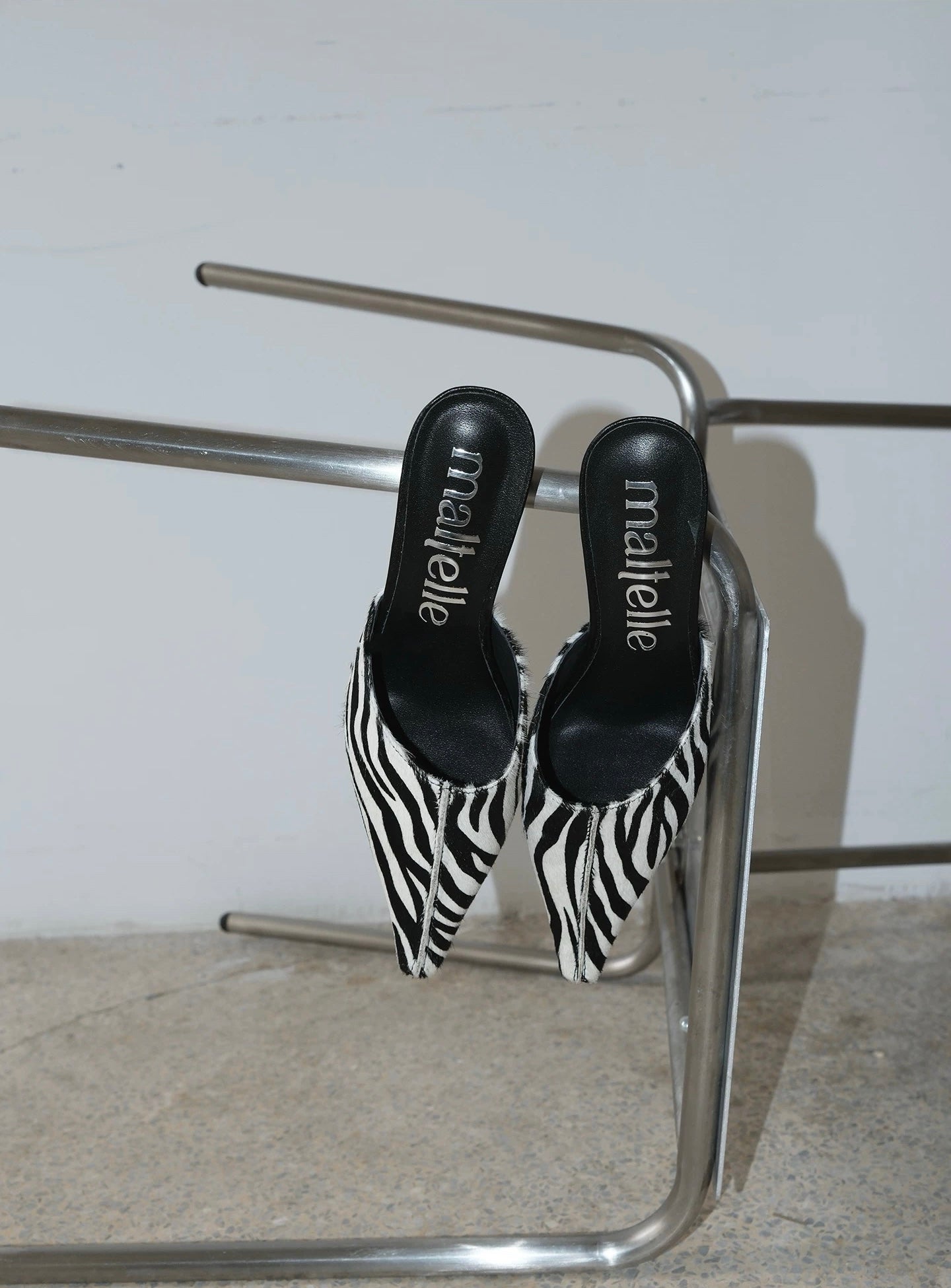 Bianca Mules in Hair Calf