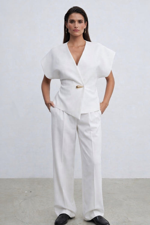 Cassie Top White
