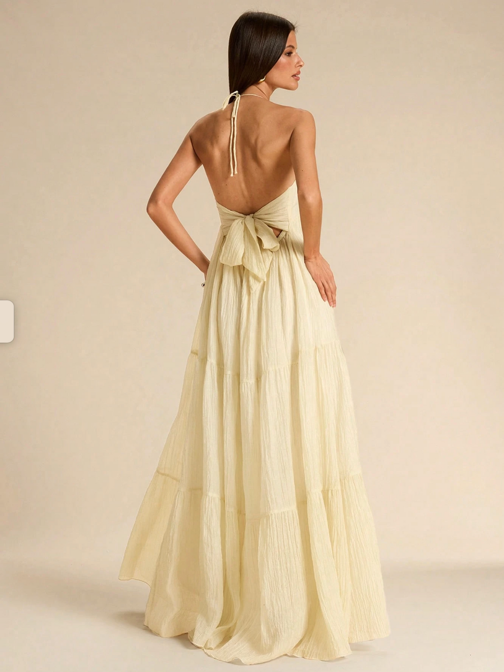 Brooke Backless Halter Maxi Dress