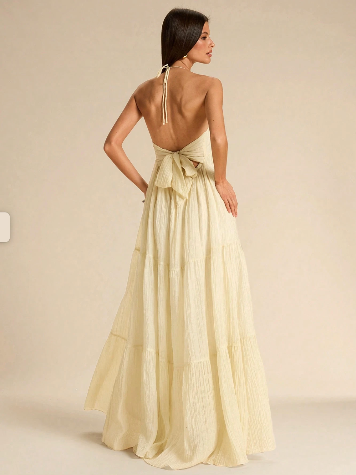 Brooke Backless Halter Maxi Dress